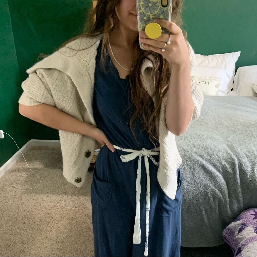 Free people cable knit cardigan